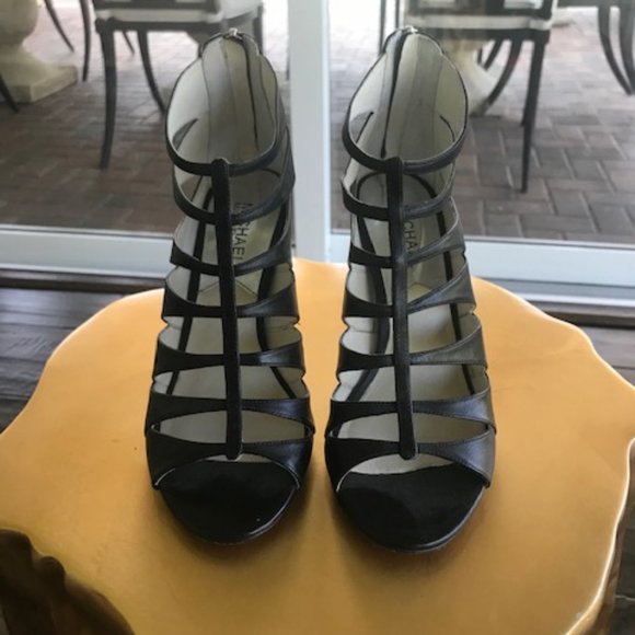 Michael Kors strappy peep toe heels - Picture 2 of 4
